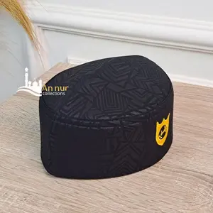 Peci Kopiah Malaysia Logo Embos Ukuran Anak untuk Umur 1-12 Tahun Peci Simple Elegan Songkok Hitam