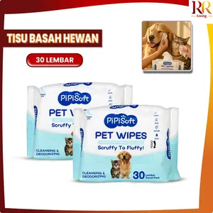 [COD] RR C1630 Tisu Basah Hewan Peliharaan 30 Lembar Pet Wipes Lembut Portabel