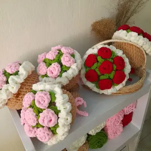 Buket Rajut | Bunga Rajut | Plushie | Amigurumi