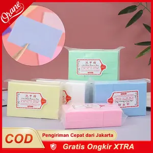 Oranebeauty 1100 Pcs Kapas Pembersih Kutek UV Gel Kapas Nail Art Tanpa Serat Menghapus Gel Polish