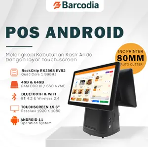 Mesin kasir ANDROID POS ALL IN ONE Dual Touchscreen IWARE PXA38