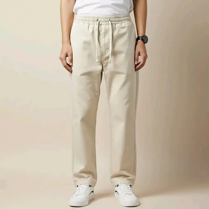 GASSEN Celana Regular Loose Pant UNISEX Katun Non-stretch Celana Chinos Panjang Pria