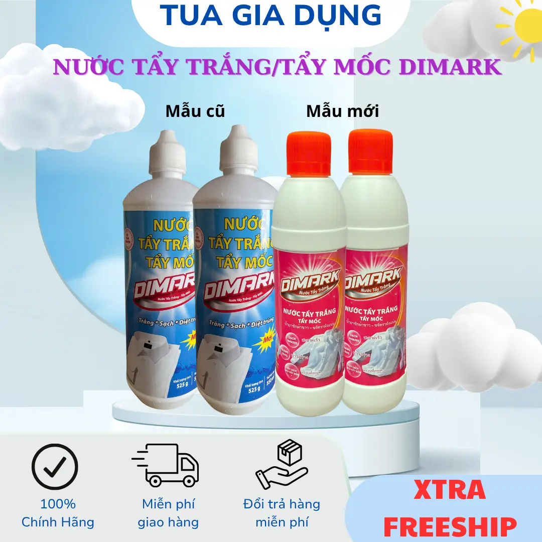 Nước Tẩy Trắng/Tẩy Mốc Quần Áo 550ml