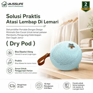 Miss Life Dehumidifier Portable Serap Lembap Mudah Di Bawa Kapasitas 300ML Serap Kelembapan Hingga 15 Hari Bisa Efektif Untuk Menghilangkan Kelembapan Praktis Aman Untuk Anak Cocok Untuk Ruangan