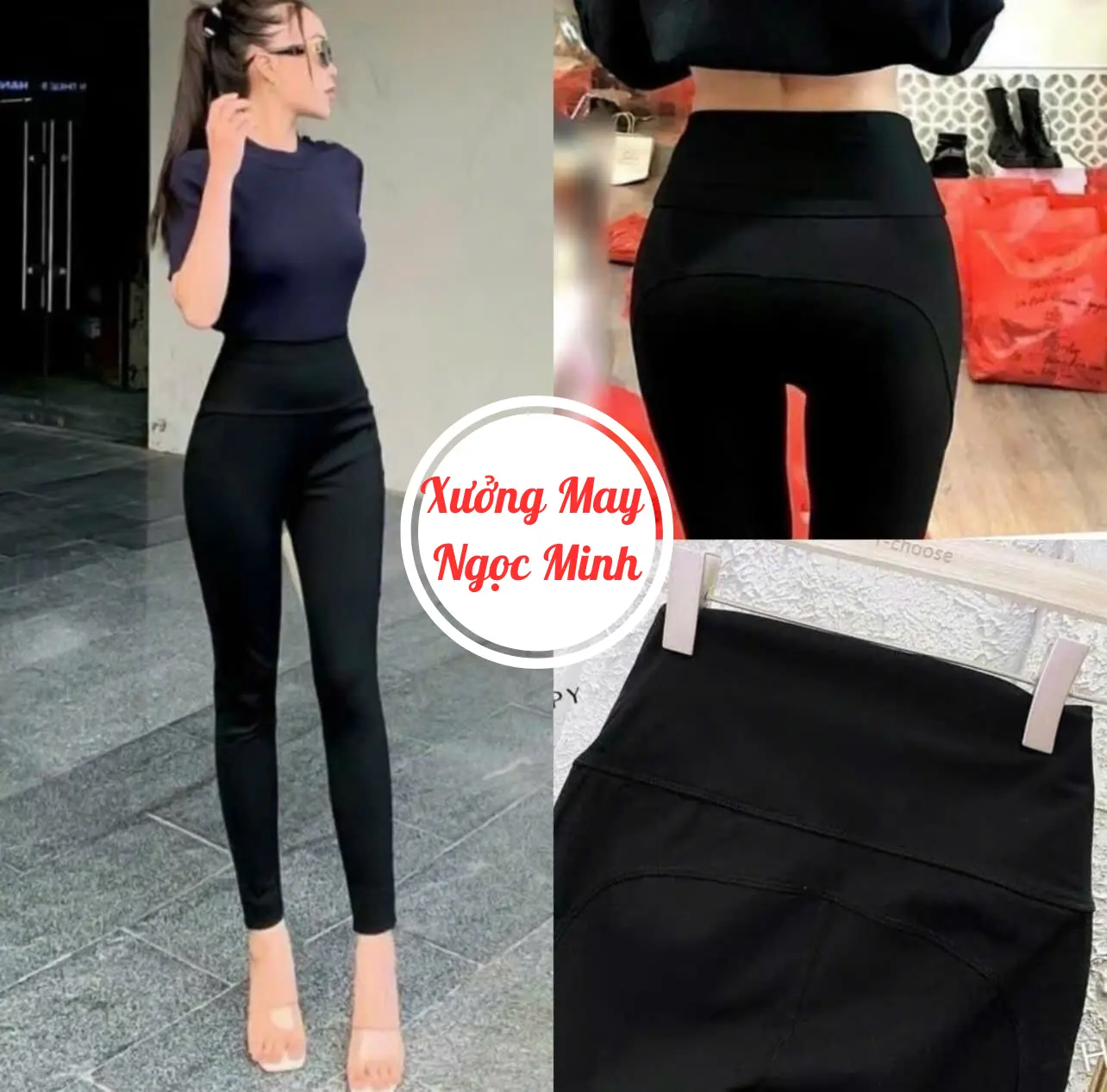 ( Hàng Loại 1) Quần legging cạp cao tôn dáng, nâng v3 Chất Umi Hàn Cạp Cao Hách Dáng Ôm Body Pants Nữ Women