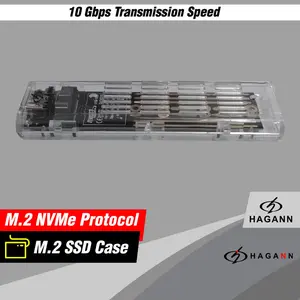 HAGANN HDA-E44 Case SSD Enclosure M.2 NVMe USB 3.1 Type C – Garansi 1 Tahun