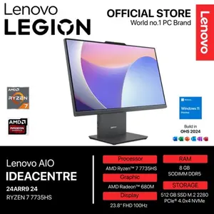 LENOVO IDEACENTRE AIO 24ARR9 24 RYZEN 7 7735HS 8GB 512GB W11+OHS+M365B 23.8FHD IPS