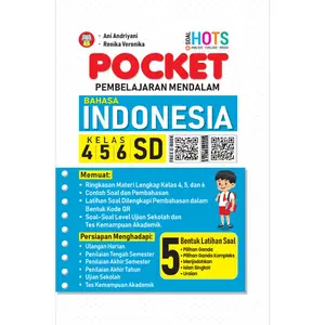 BUKU POCKET BAHASA INDONESIA UNTUK SD KELAS 4, 5, DAN 6