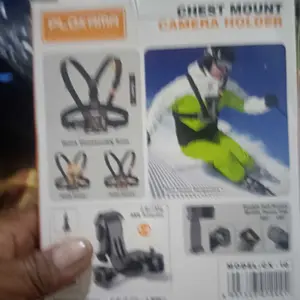 Chest Strap Tali Dada Pegangan Handphone & Mount Kamera PLOKAMA CX-10 Kamera Body Belt Holder HP Clip Clamp 360 Go Pro CAM Dudukan Smartphone Gantungan Elastis Mounting Action Camera Gopro Yi Cam Kogan Motovlog Sepeda Tripod Dada