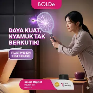 BOLDë Digital Swatter 2 in 1 Raket Nyamuk & Serangga)