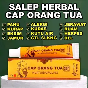 3pcs Salep Herbal Cap Orang Tua Huatuibaifuling 15g