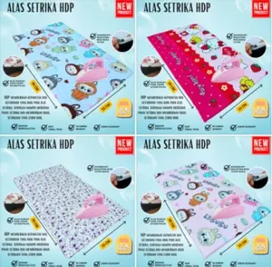 Alas Gosok Setrika busa HDP Tebal Anti Lengket Desain Minimalis Ukuran 90x50cm promo