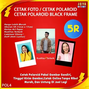 CETAK FOTO 5R / CETAK FOTO POLAROID 5R / CETK POLAROID BLACKFRAME 5R TERMURAH, TANPA PO