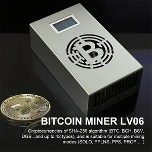Hot Sale Bitcoin Lucky Miner LV06 Silent Miner Machine BTC Miner 500GH/S Hashrate Crypto Mining Machine Lottery Miner UK Plug