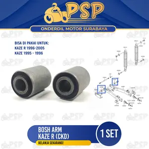 Bosh Arm Kaze "CKD" (Set Isi 2) - Bos Bushing Mounting Garpu Fork Swing Arem Kawasaki KAZE Kaze R