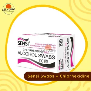 SENSI Chlorhexidine and Alcohol Swabs 100pcs / Tisu Alcohol Sensi Swab