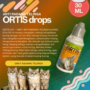 Ortis cat 30gr Obat radang telinga kucing