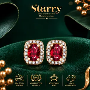 [NEW ARRIVAL] E31 Anting Red Ruby High Quality