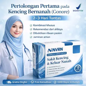 NVRN Obat Ampuh Mengatasi Gonore Kencing Nanah sifilis isk raja singa untuk pria&wanita isi 13 kapsul
