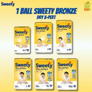 1 BALL Sweety Bronze Dry X-Pert Popok Bayi Celana I S38 I M32 I L28 I XL26 I XXL24