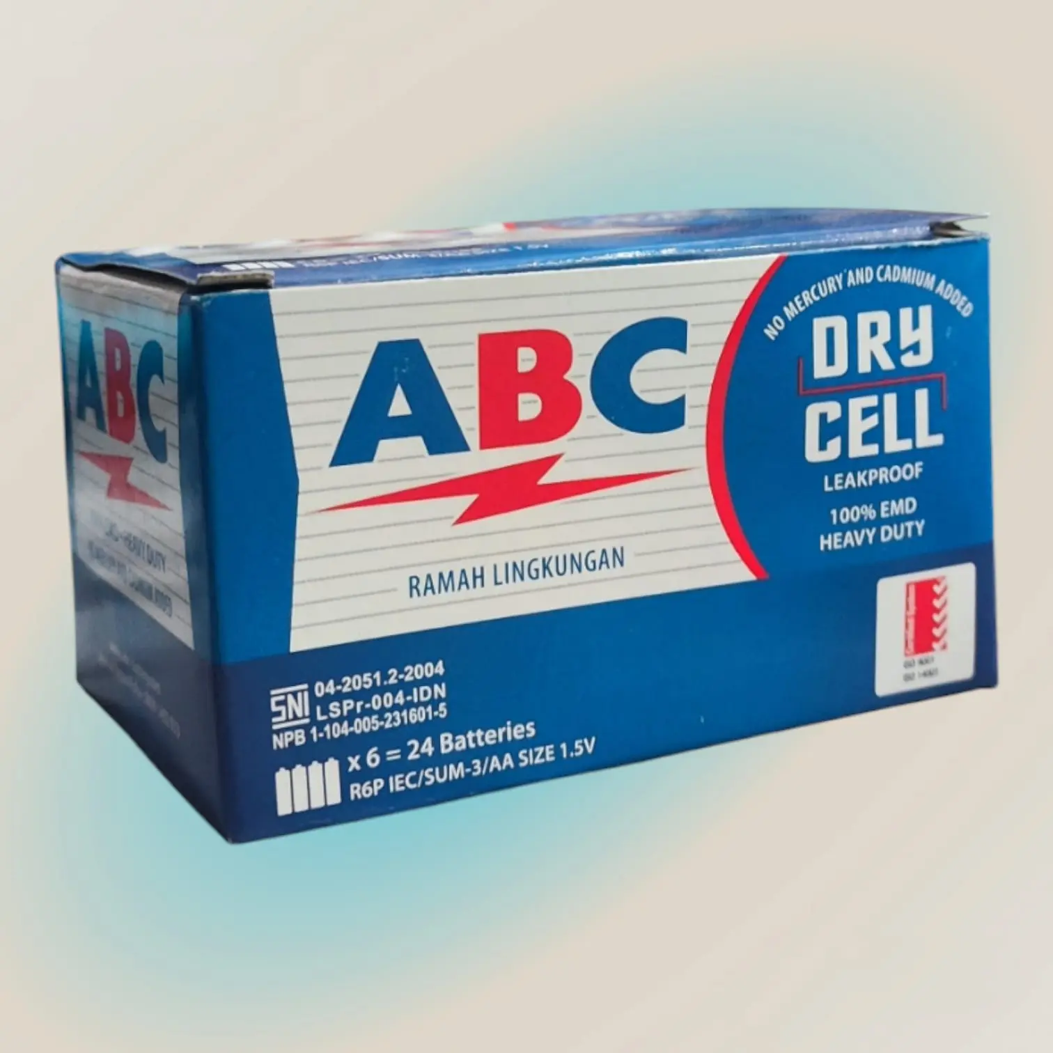 Box isi 24pcs ABC Battery AA Biru Baterai A2 Jam Dinding Batre Remote ...