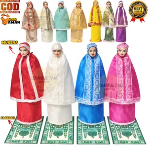 ( BISA COD ) PROMO Mainan Anak Perempuan Boneka Muslimah Mukena Dan Sajadah / Mainan Edukasi Anak SNI Murah