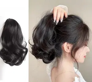 Rambut Palsu Hairclip Kuncir Ekor Kuda Korea Curly Jepit / Jepit Rambut Palsu Tebal dan Panjang Fashion Wanita / Jepitan Rambut Palsu curly Jepitan Rambut Curly Jepitan Ekor Kuda / Hair Clip Jepit Panjang Bergelombang Hair Long Curly