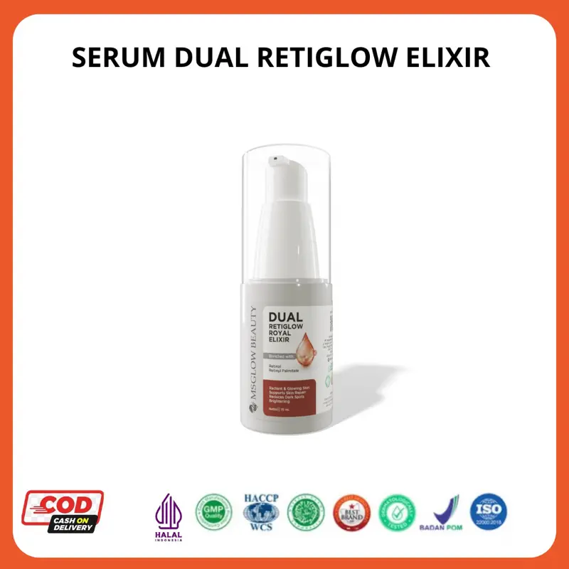 Ms Glow Serum Dual Retiglow Royal Elixir Pencerah Facial Essence Aging ...