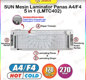 promo Mesin Laminating SUN A4 / F4 untuk KTP, Ijasah, KK, Sertifikat, Akte, Dokumen