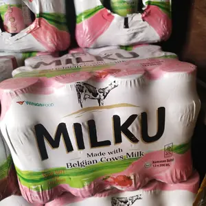 milku strawbery, minuman susu dalam botol rasa strawbery