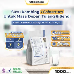 Colosta - Ternak Syams Susu Kambing Bubuk Plus Kolostrum Rasa Original 1 Kilogram | Nutrisi Tulang Sendi Otot