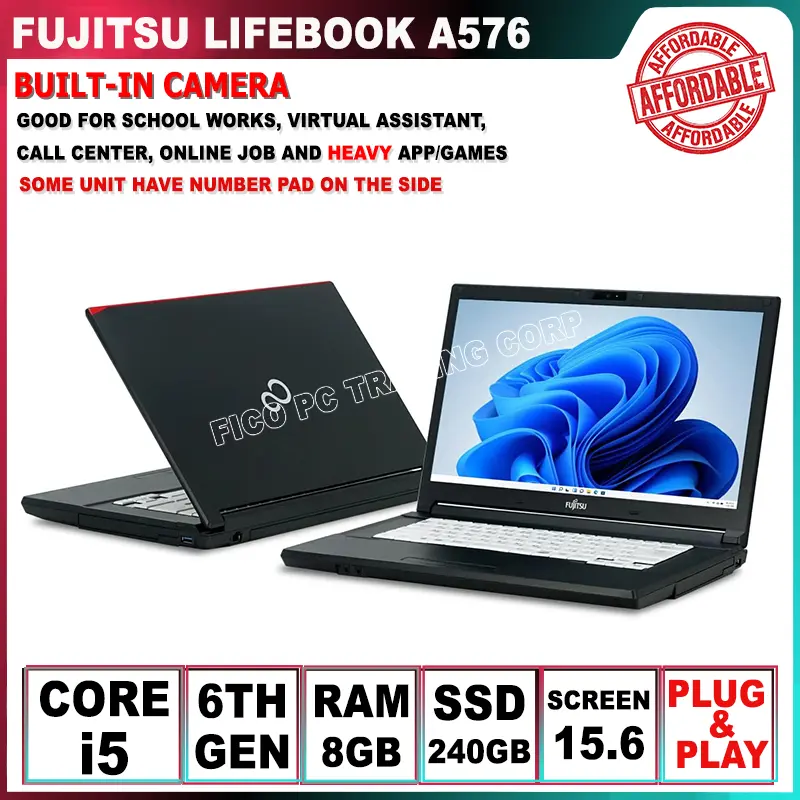 Pre-owned] Fujitsu Lifebook S936 13.3 inches core i5 6th gen 12GB
