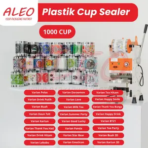 Cup Sealer Plastik Lid Cup Sealer Press Isi 1000pcs / Segel Gelas / Seal Cup ALEO Wadah Vacuum