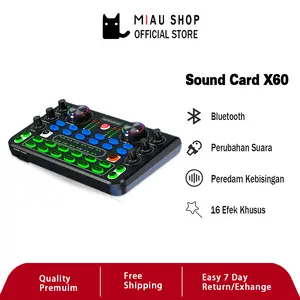 Sound Card X60 Mixer External Sound Card V8 USB Audio Live Broad Cast X60