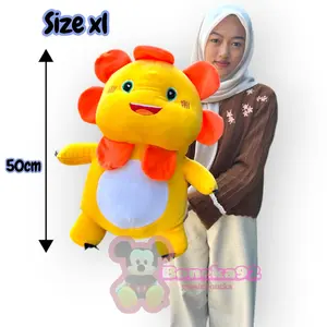 Nailong Boneka Naga Susu Uk XL 50cm Boneka Nailong Dino Kuning Matahari Size XL Lucu Dan Nyaman