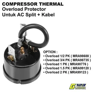 Overload AC 0.5 0.75 1/2 3/4 1 1.5 2 PK HP Split Kompresor Bulat
