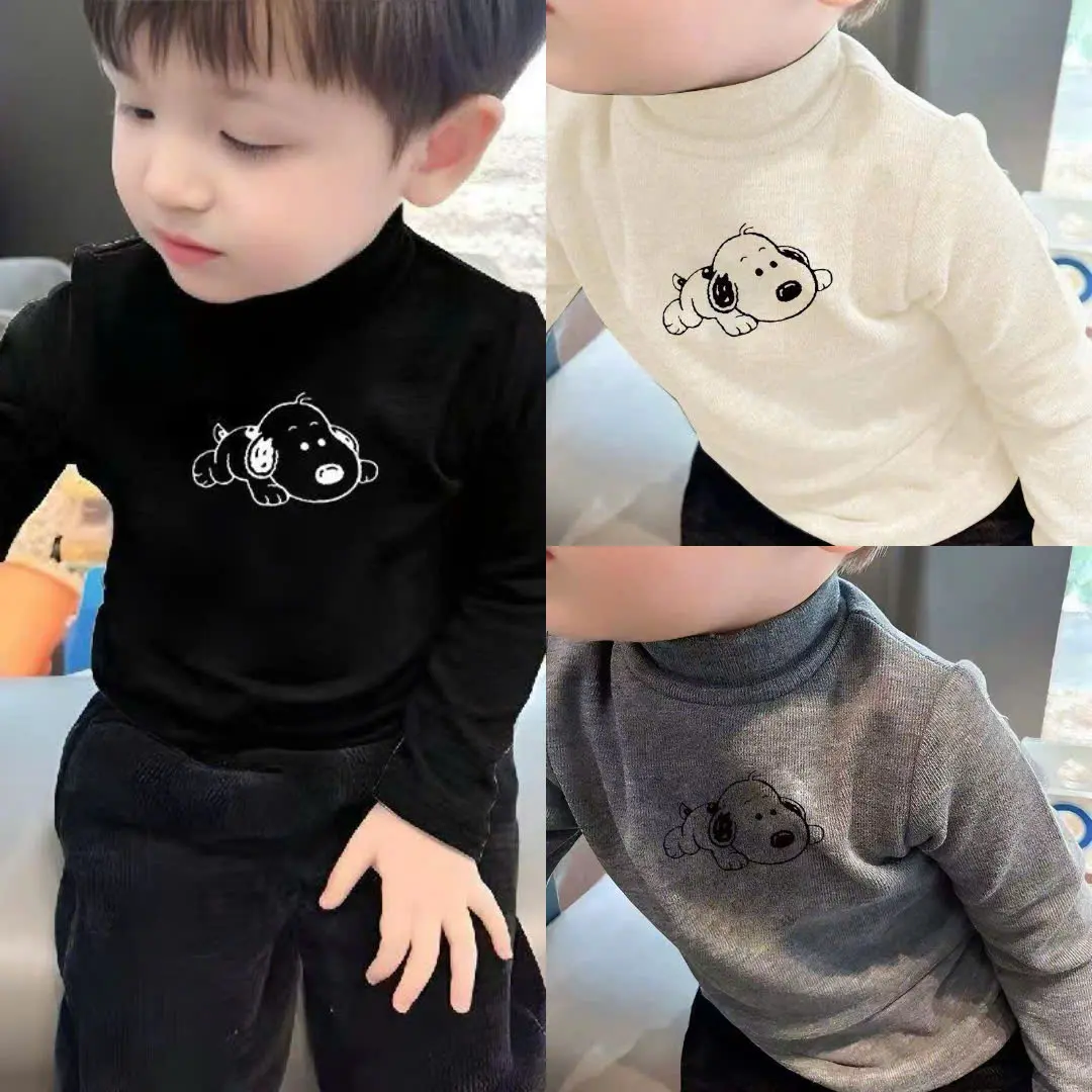 Áo Tăm Lông Thỏ Hàn Cho Bé Trai Bé Gái Chất Liệu Mềm Mịn Size 8-20kg