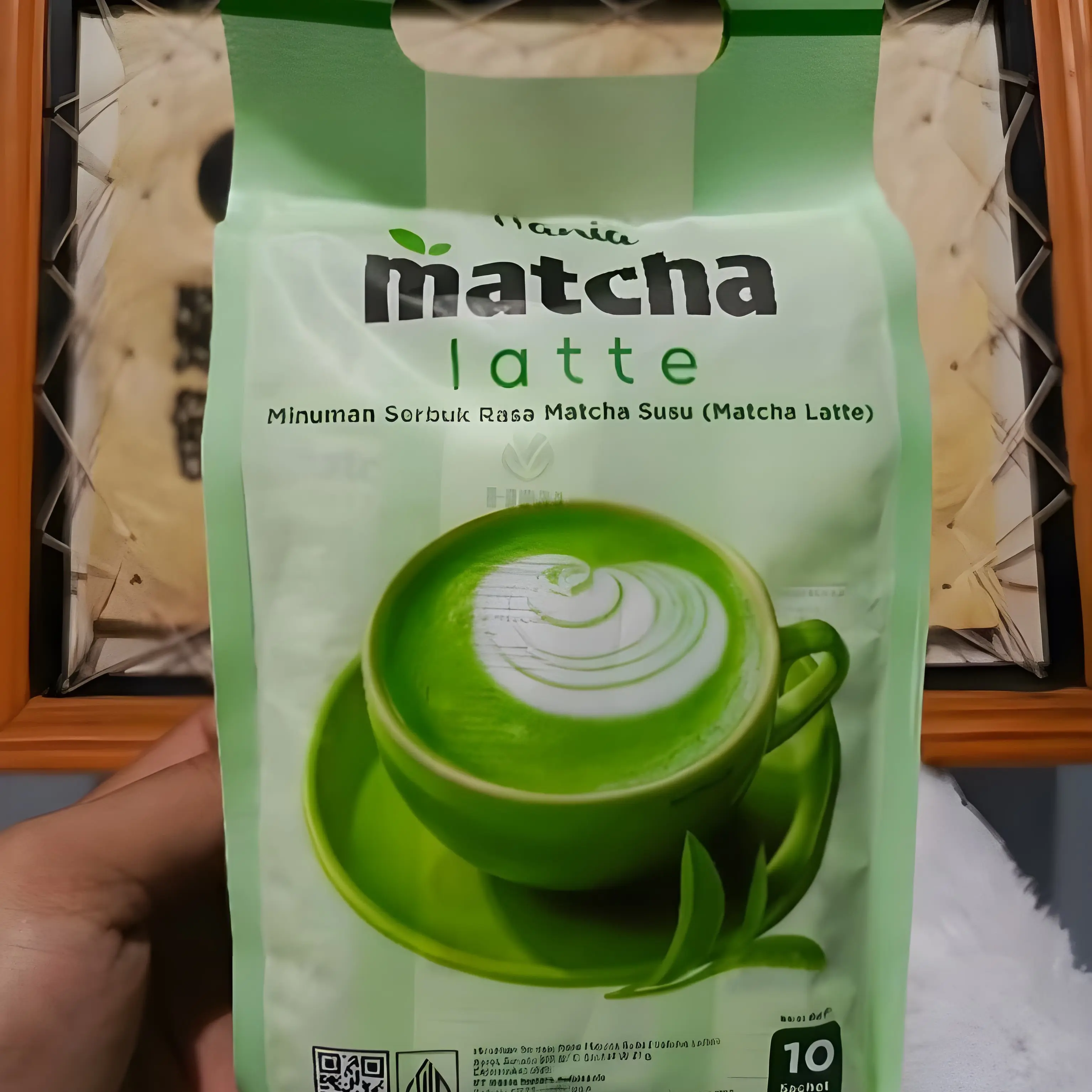 Hania Matcha Latte HNI HPAI Minuman Serbuk Rasa Matcha Susu Full Cream ...