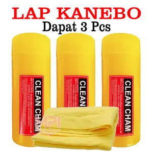PROMO 3 PCS - Kain Lap Kanebo Besar 43 cm x 32 cm - Lap Kanebo Motor - Kanebo Tebal
