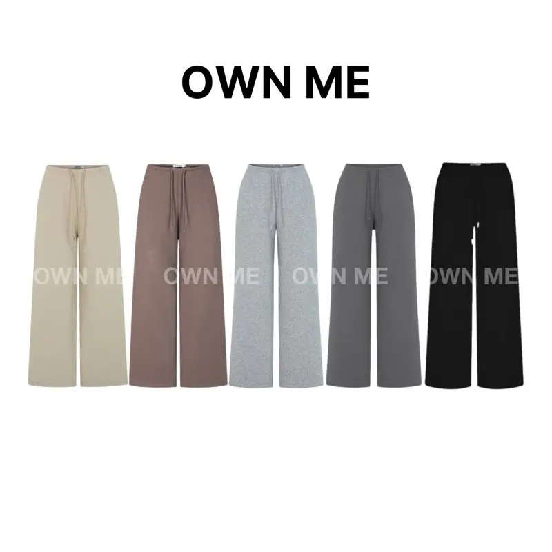 [MẶC HÈ] Quần Dài Nỉ Chân Cua Cạp Thun Nhỏ Ống Suông - OWN ME
