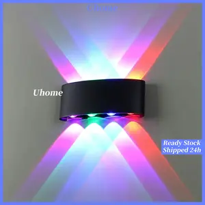 【Ready Stock COD】Lampu Dinding Led Lampu warna-warni Outdoor Minimalis Hias Taman Lampu Tembok Anti Air Lampu Dinding Rumah Ruang Tamu Kamar