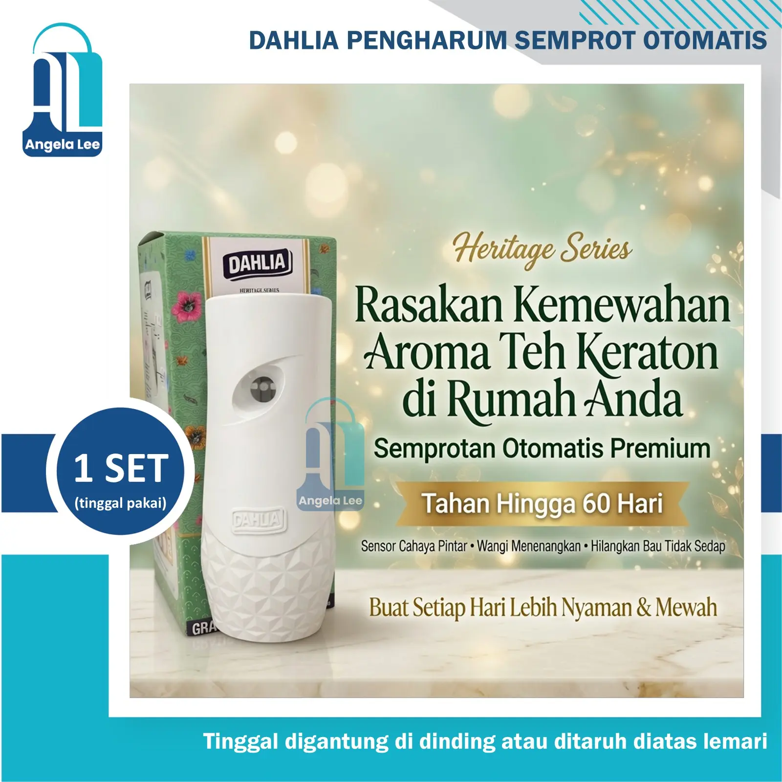 Dahlia Matic Spray pengharum Semprot Otomatis Sensor Cahaya komplit ...