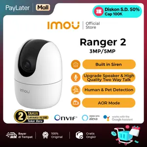 IMOU Ranger 2 3MP / 5MP Kamera Smart CCTV Wi-Fi 6 Indoor Human Detection Baby Monitor Two-Way Talk Garansi 2 Tahun