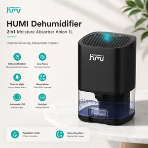 Dehumidifier 2in1 Moisture Absorber Anion Purification 1L 14W Hitam H2102 Taffware HUMI