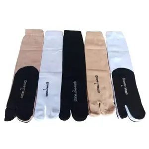 3 PASANG Kaos kaki jempol krem Nylon / spandex telapak hitam panjang ukuran L / kaos kaki mUsli _M _S POLOS Wanita Dewasa Muslim