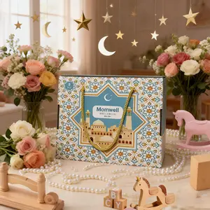 Momwell 8 in 1 Set 170 ML/230MLTempat MPASI Kaca Hampers Baby Gift Set Wadah MPASI Kaca Kado Lahiran Bayi Celemek Parsel