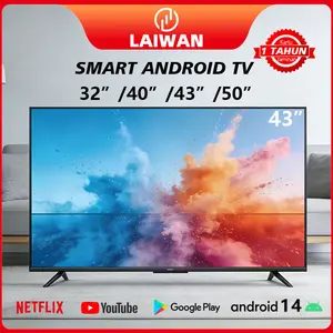 LAIWAN Smart TV 43 Inch LED Standing TV 32/43/40 Inch Google TV Android 14.0 60Hz 1920x1080 HDMI USB Wi-Fi Garansi 1 Tahun