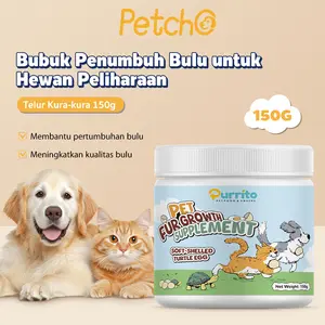 Purrito Bubuk Perawatan Bulu Kucing Anjing 150g Kurangi Rontok Tambah Kilau