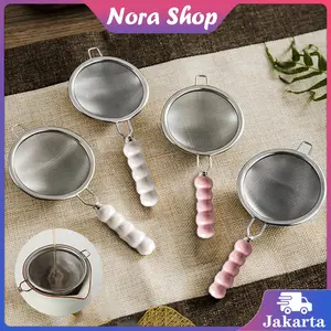 Saringan Serbaguna Saringan Teh Stainless Steel Saringan Halus Saringan Jus Buah Lucu