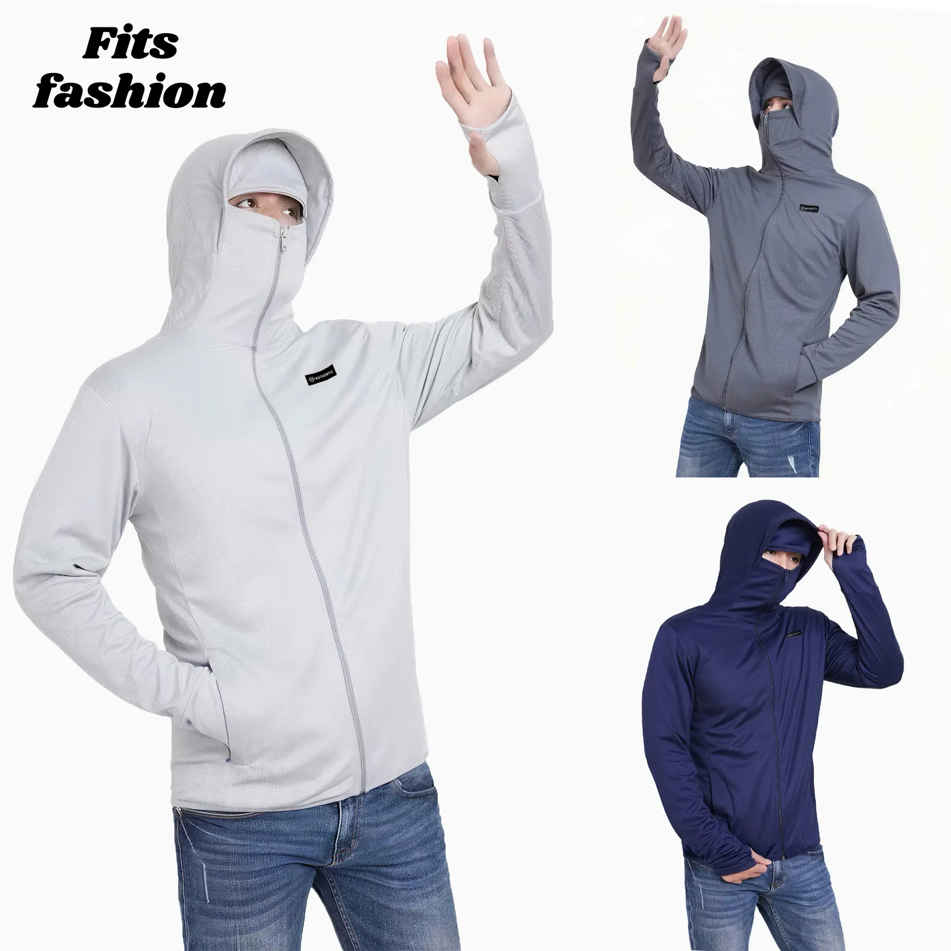 Áo chống nắng nam nữ 2 lớp mẫu mới có che chán, mềm mát, chống UV hiệu quả